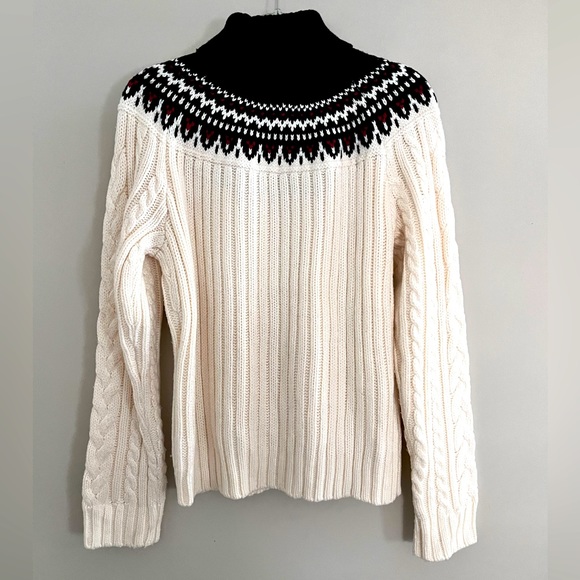 ST JOHNS BAY | L | FAIRISLE cable knit sweater - Picture 4 of 11